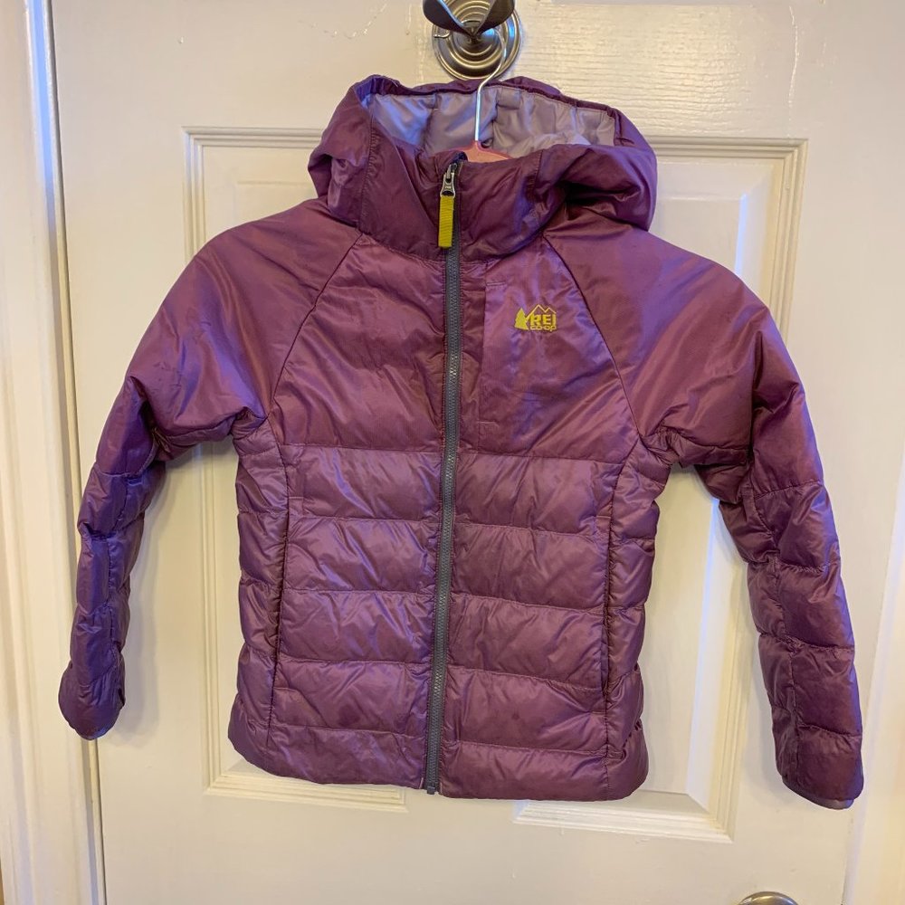 REI Girls Down Jacket with hood